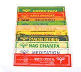 Tibetan Different Meditation Joss Incense Sticks Pack of 10 different