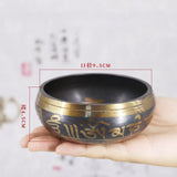 Tibetan Singing Bowl Decorative-wall-dishes Home Decoration Decorative Xizang Sacrifice Sacred Buddhist Dharma Monks